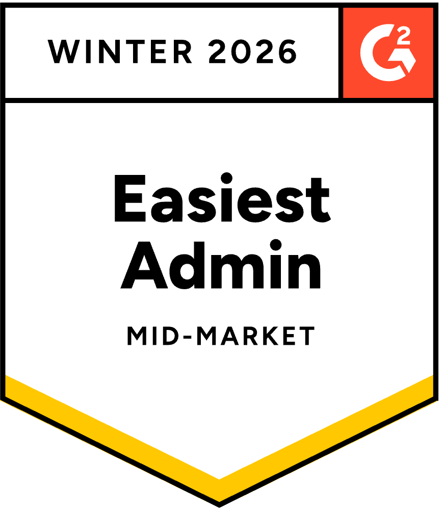 G2 Winter 2026 Easiest Admin Mid-Market