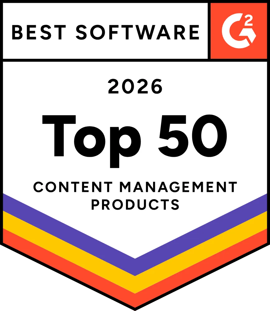 G2 Best Software 2026 Top 50 Content Management Products